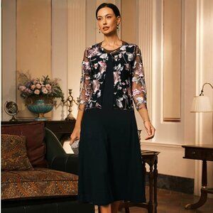 Women's Lace Embroidered Floral Open Top Short Crew - XXL